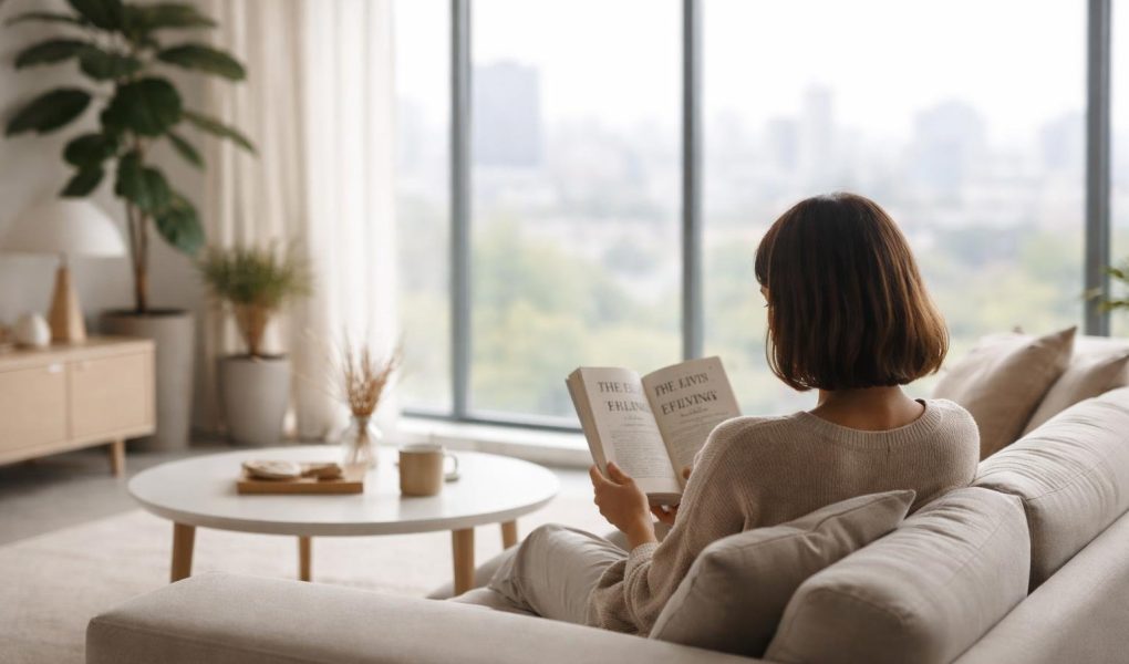 espace-moderne-personne-lisant-canape