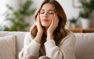 personne-relaxation-salon-plantes-lumiere-douce