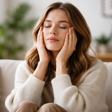 personne-relaxation-salon-plantes-lumiere-douce