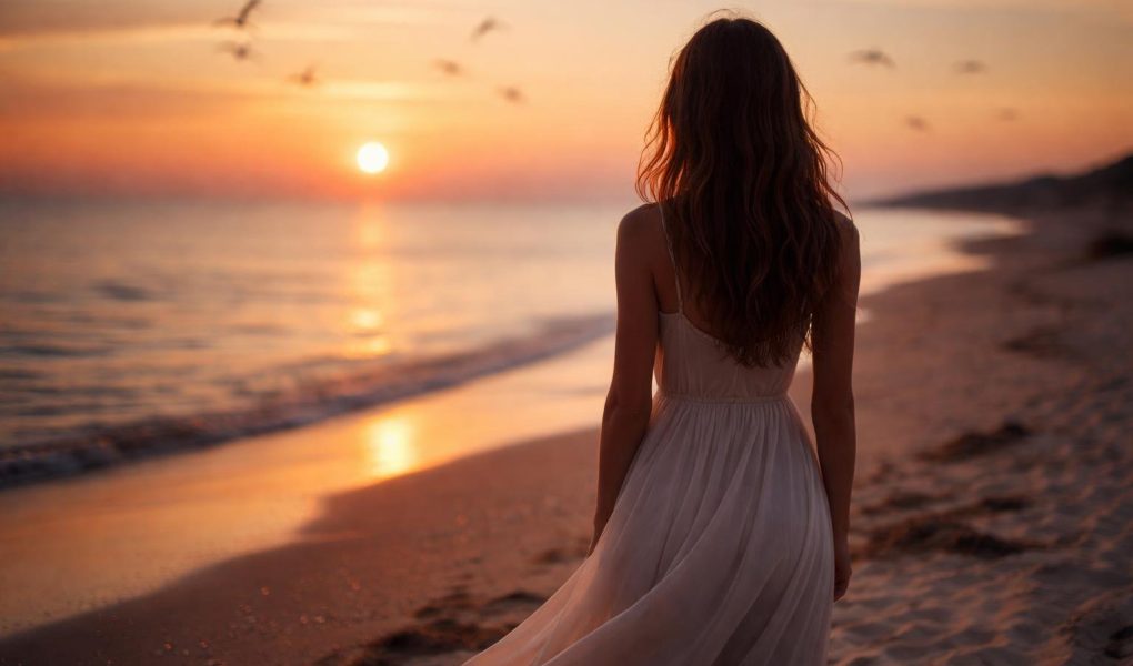 silhouette-feminine-plage-coucher-soleil