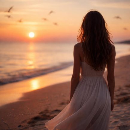 silhouette-feminine-plage-coucher-soleil