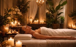 personne-table-massage-bougies-plantes