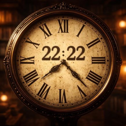 cadran-horloge-vintage-bibliotheque-floue