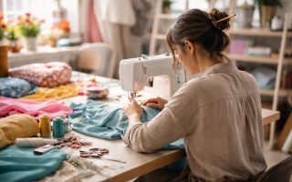 couturiere-machine-tissus-colorés-atmosphere