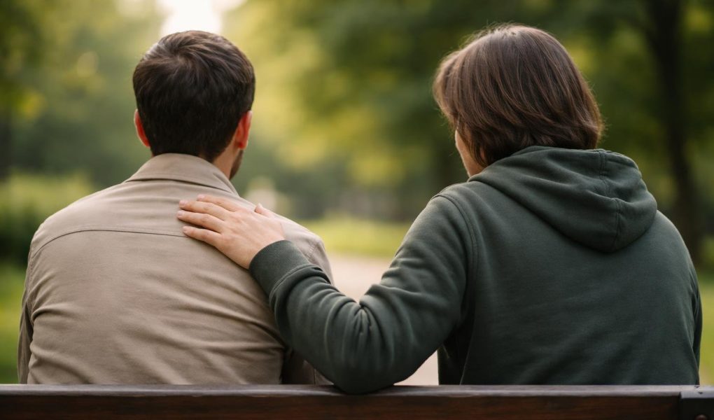 personnes-banc-parc-geste-amical
