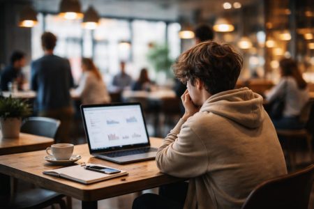 personne-cafe-portable-ambiance-urbaine