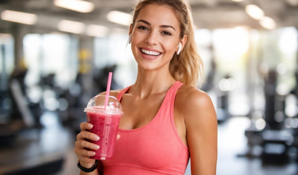 personne-souriante-smoothie-salle-sport