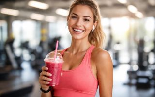 personne-souriante-smoothie-salle-sport