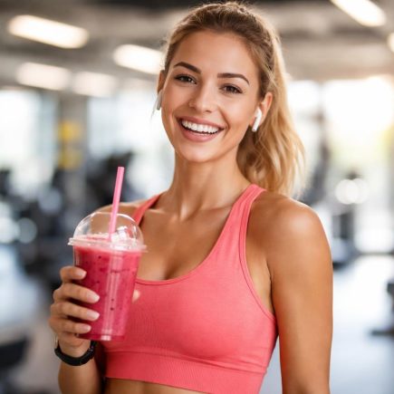 personne-souriante-smoothie-salle-sport