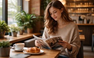 cafe-moderne-lecture-plantes-lumiere