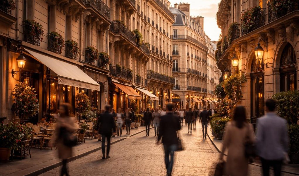 rue-parisienne-batiments-silhouettes-mouvement