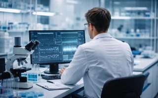 laboratoire-moderne-doctorant-ecran-etageres