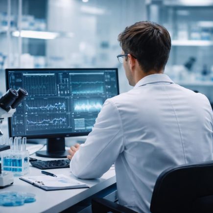 laboratoire-moderne-doctorant-ecran-etageres