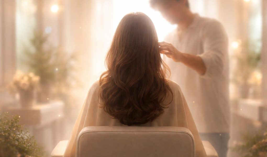 silhouette-coiffure-lumiere-apaisante-arriere-plan