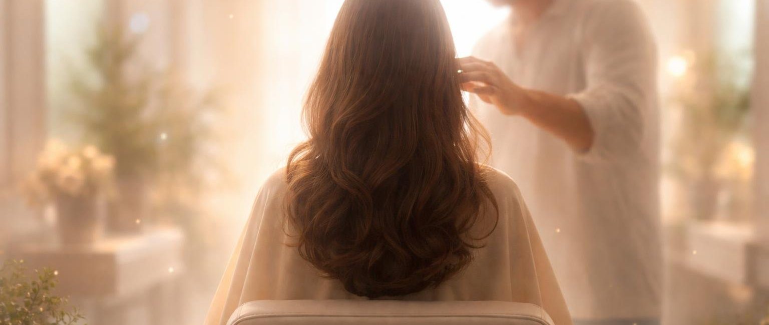 silhouette-coiffure-lumiere-apaisante-arriere-plan