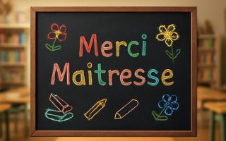 Coloriage Merci Maîtresse à Imprimer : Dessin Facile et Gratuit