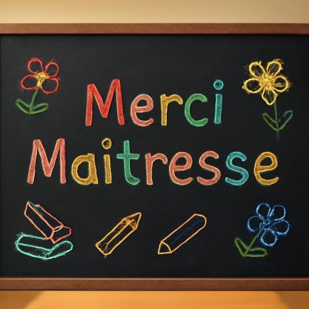 Coloriage Merci Maîtresse à Imprimer : Dessin Facile et Gratuit